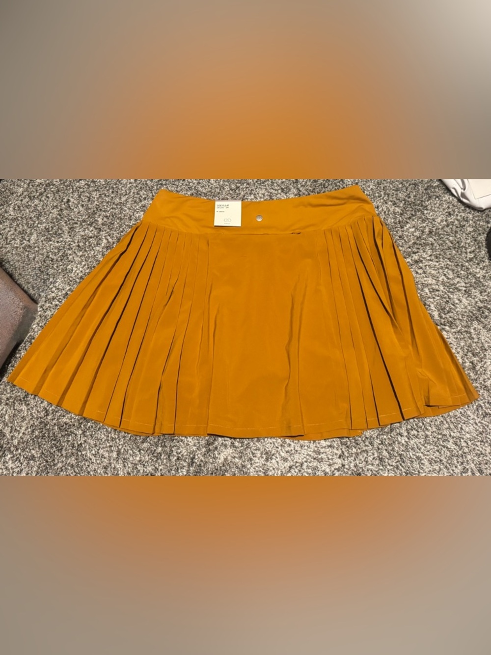 Calia Pleated golf Skort in Mustard